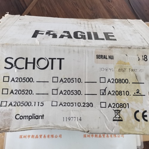 SCHOTT肖特      DCRIII  DDL  A20810.2   光源