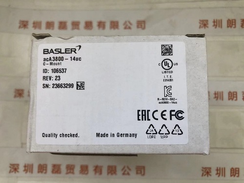 BASLER巴斯勒  ACA3800-14UC 工业相机