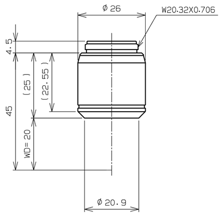 MPLFLN5x Dimensions