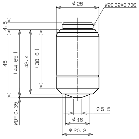 MPLAPON100x Dimensions MPLAPON100x Dimensions